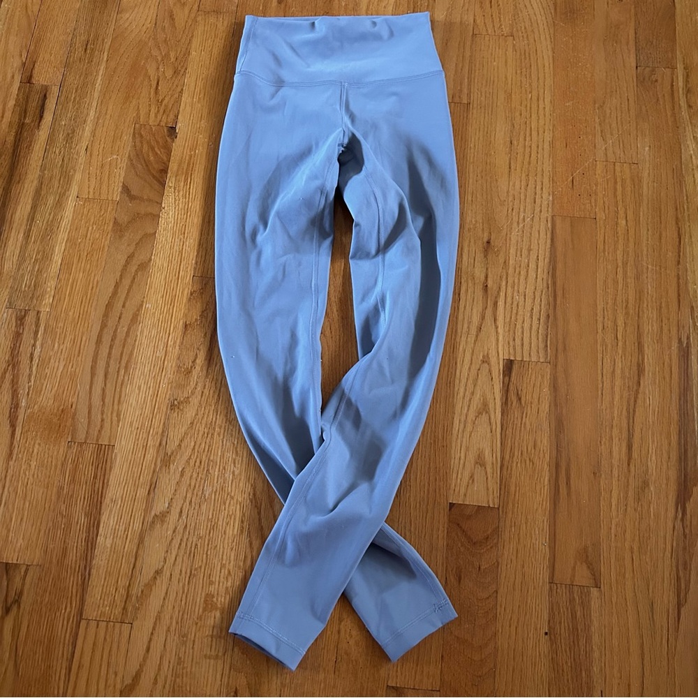 Lululemon Light Blue High-Waisted Leggings - Picture 2 of 8